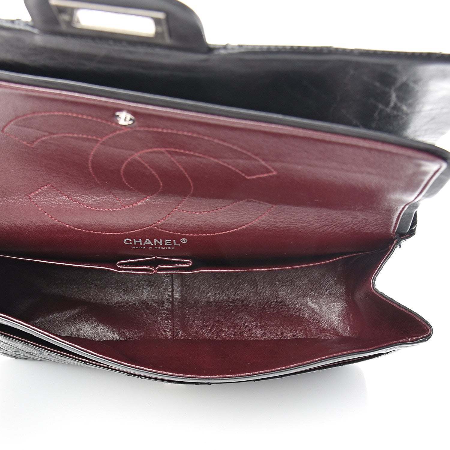 Chanel Aged Calfskin Quilted 2.55 Reissue 227 Flap Black 4 of 16