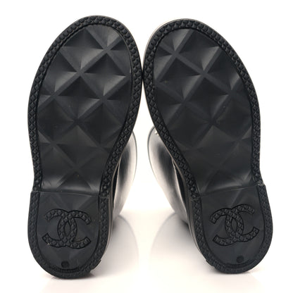 Chanel Caoutchouk CC High Boots 38 Black 5 of 7