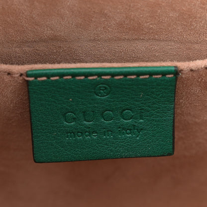 Gucci Calfskin Studded Small Padlock Shoulder Bag Emerald 6 of 13