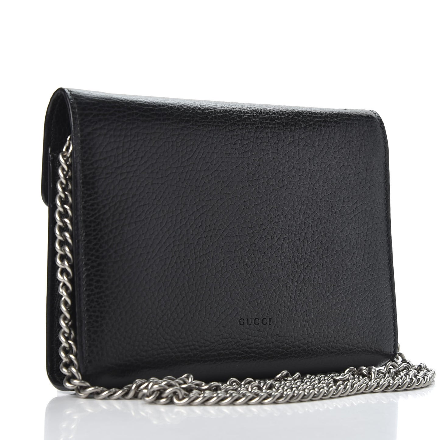 Calfskin Mini Dionysus Chain Wallet Black