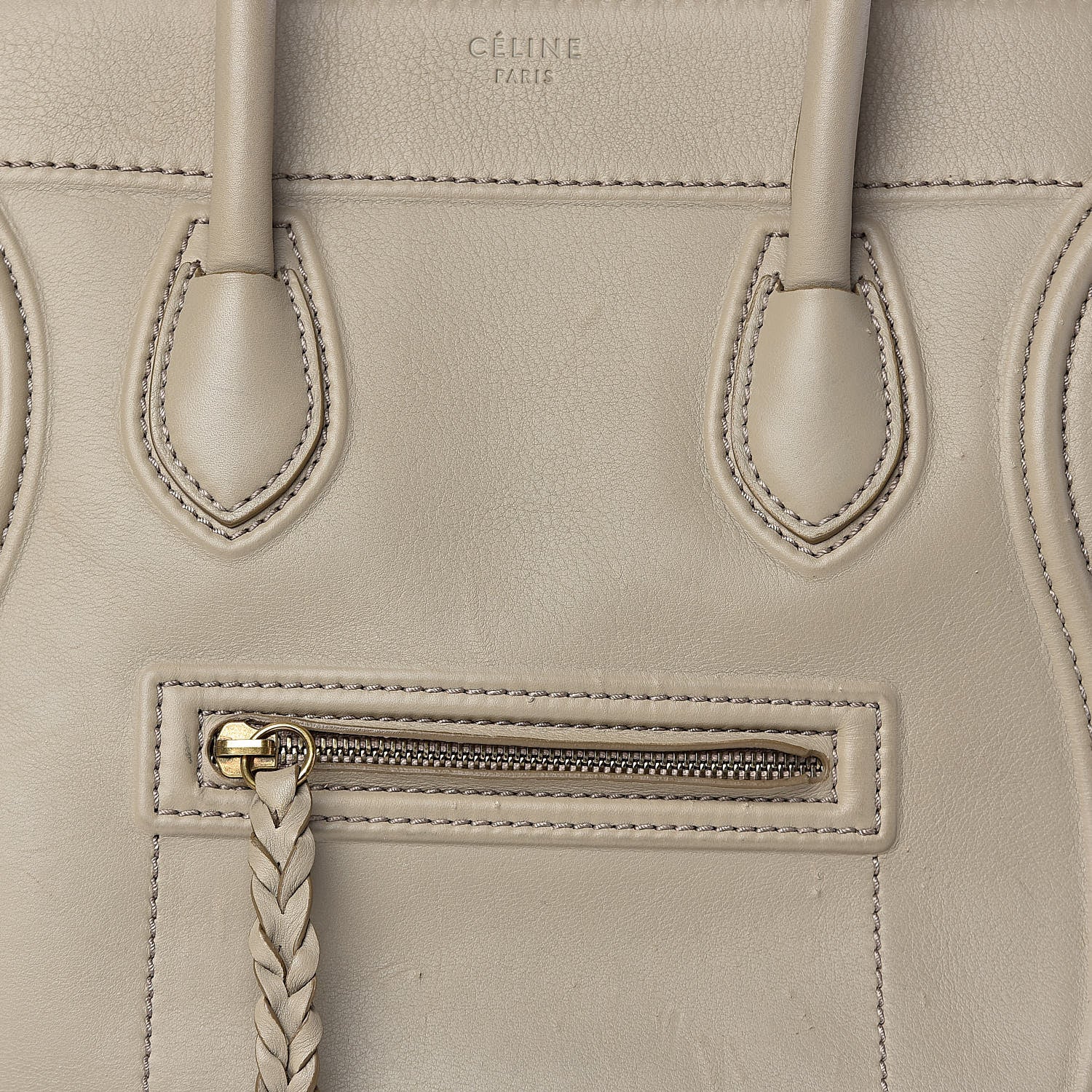 Celine Supple Calfskin Medium Phantom Luggage Beige 23 of 23