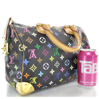 Louis Vuitton Monogram Multicolor Speedy 30 Black 3 of 9