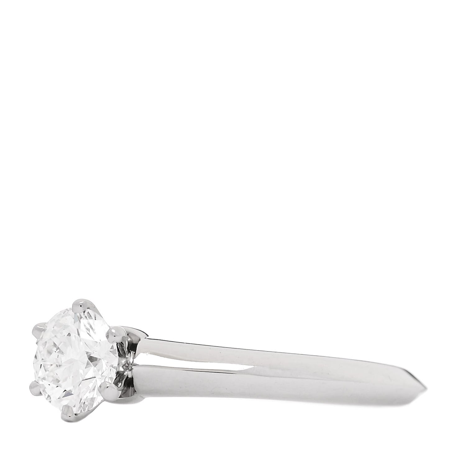 Platinum Diamond .52ct Solitaire Engagement Ring 52 6