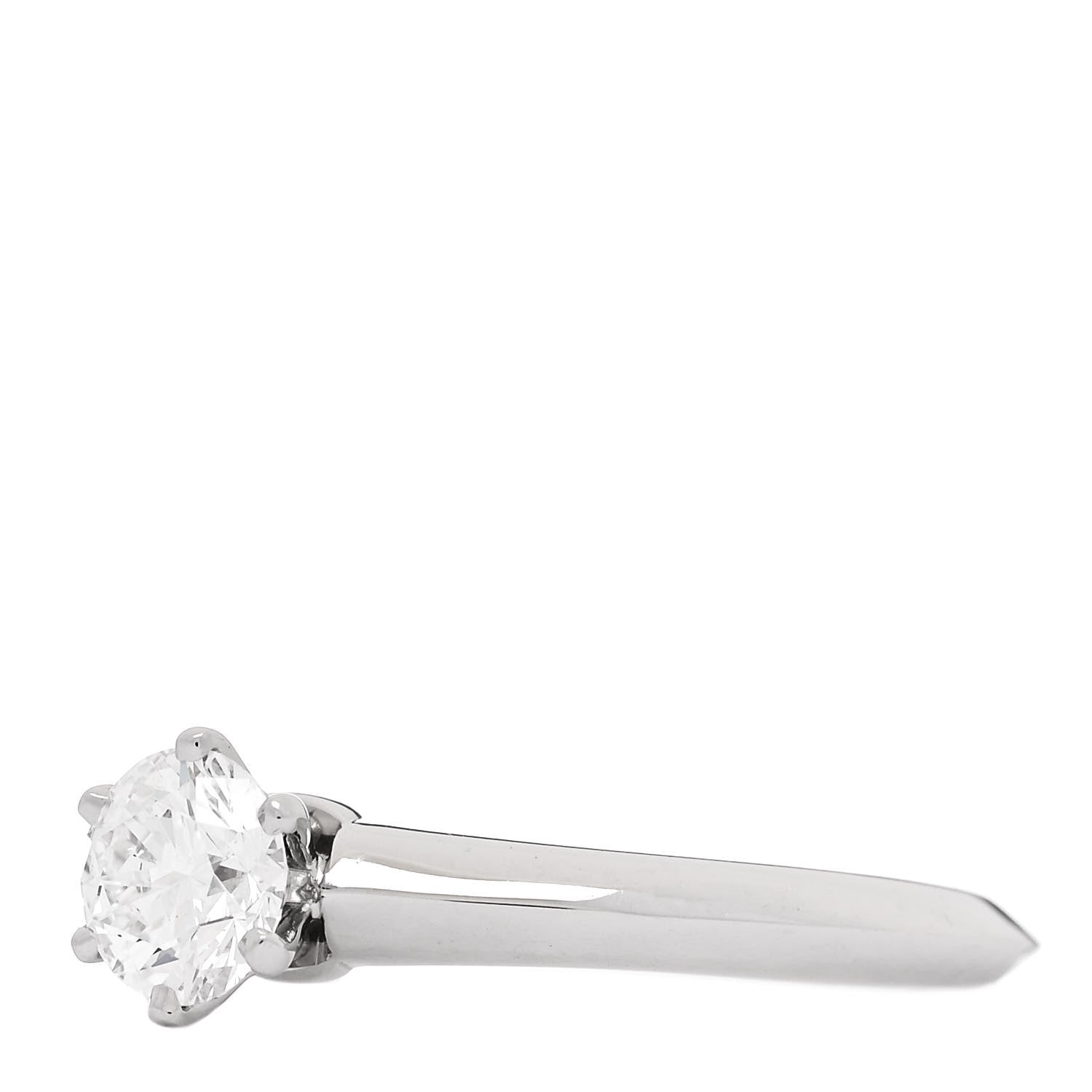 Tiffany Platinum Diamond .52ct Solitaire Engagement Ring 52 6 3 of 6