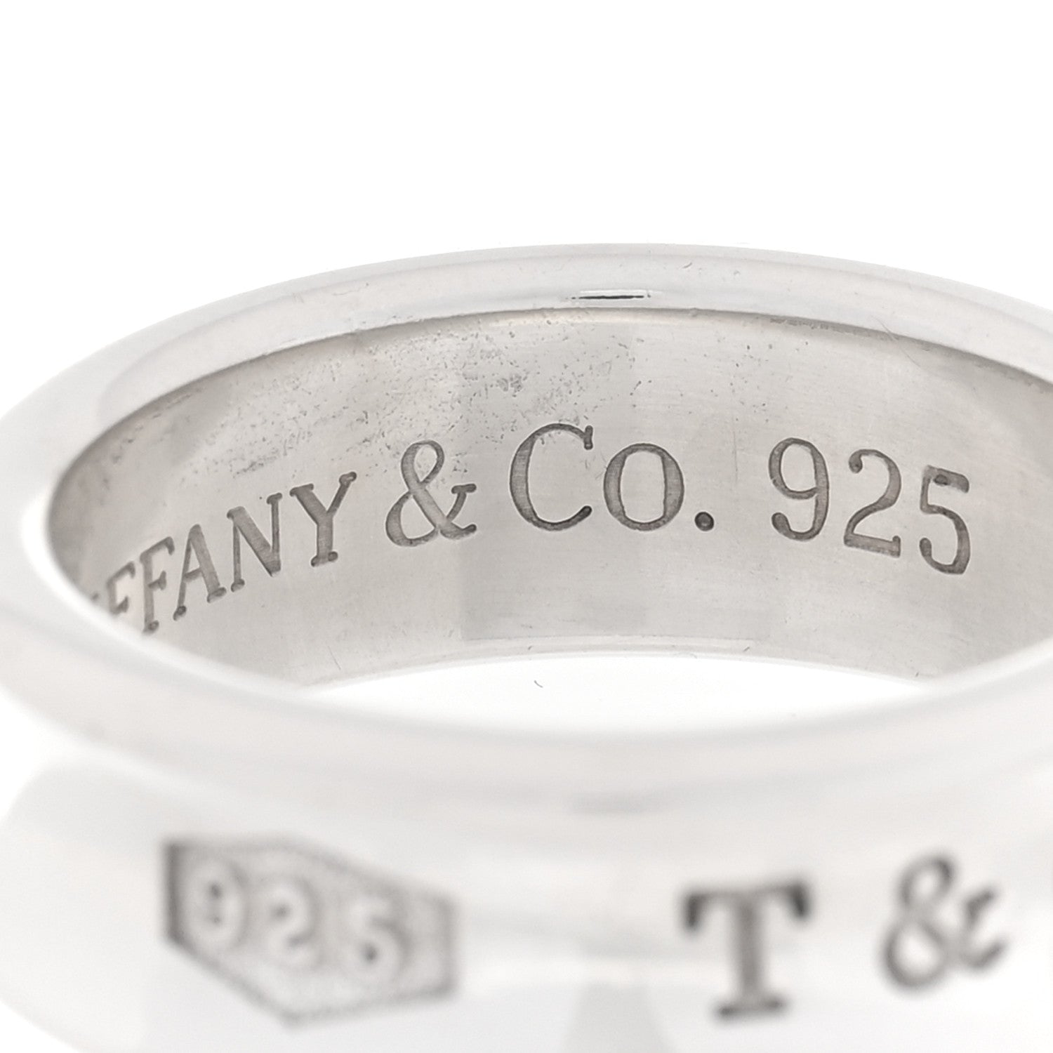 Tiffany Sterling Silver 1837 Band Ring 53 6.25 5 of 5