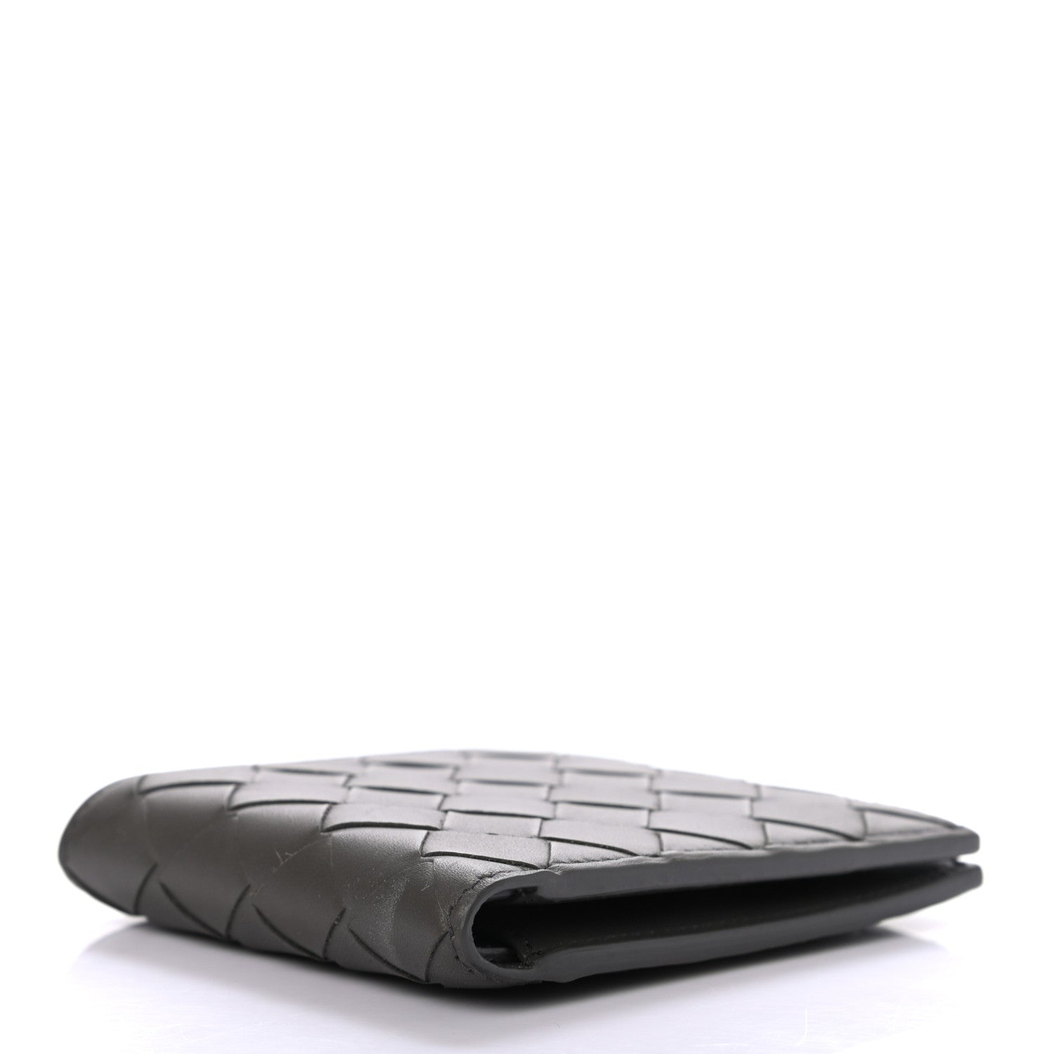 Bottega Veneta Nappa Maxi Intrecciato Bi-Fold Wallet Light Graphite 4 of 6