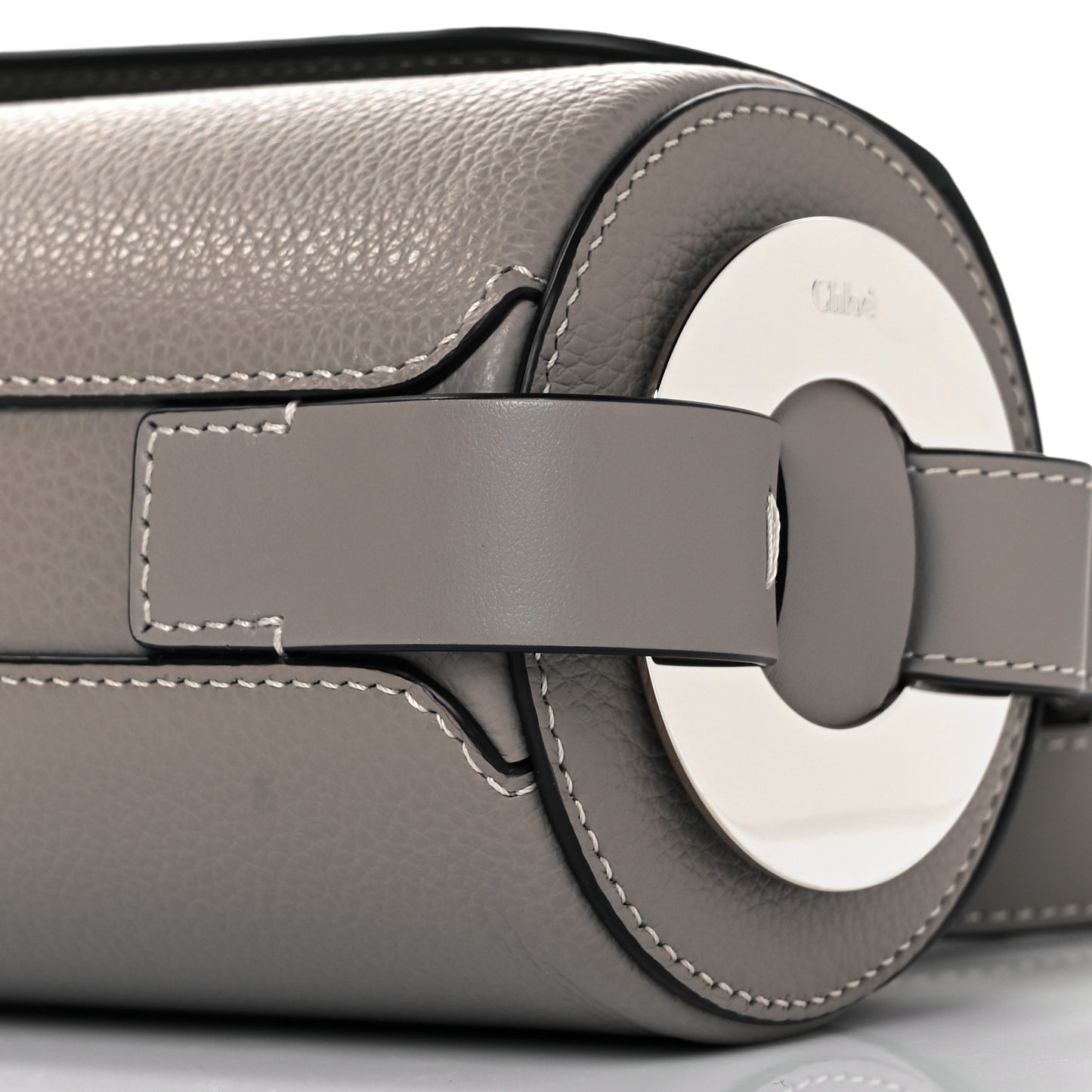 Small Grain Smooth Calfskin Mini Darryl Crossbody Motty Grey