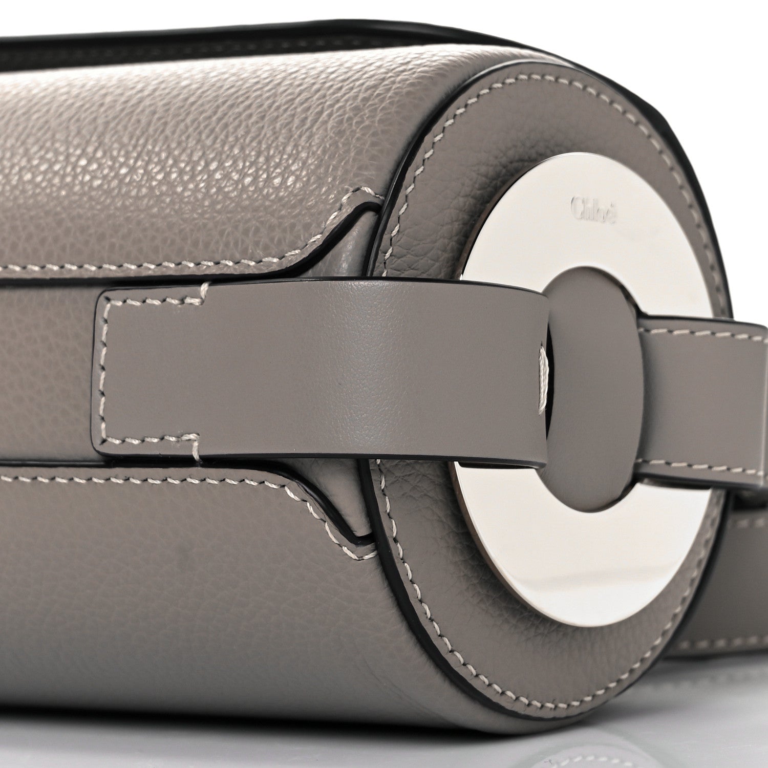 Chloe Small Grain Smooth Calfskin Mini Darryl Crossbody Motty Grey 7 of 7