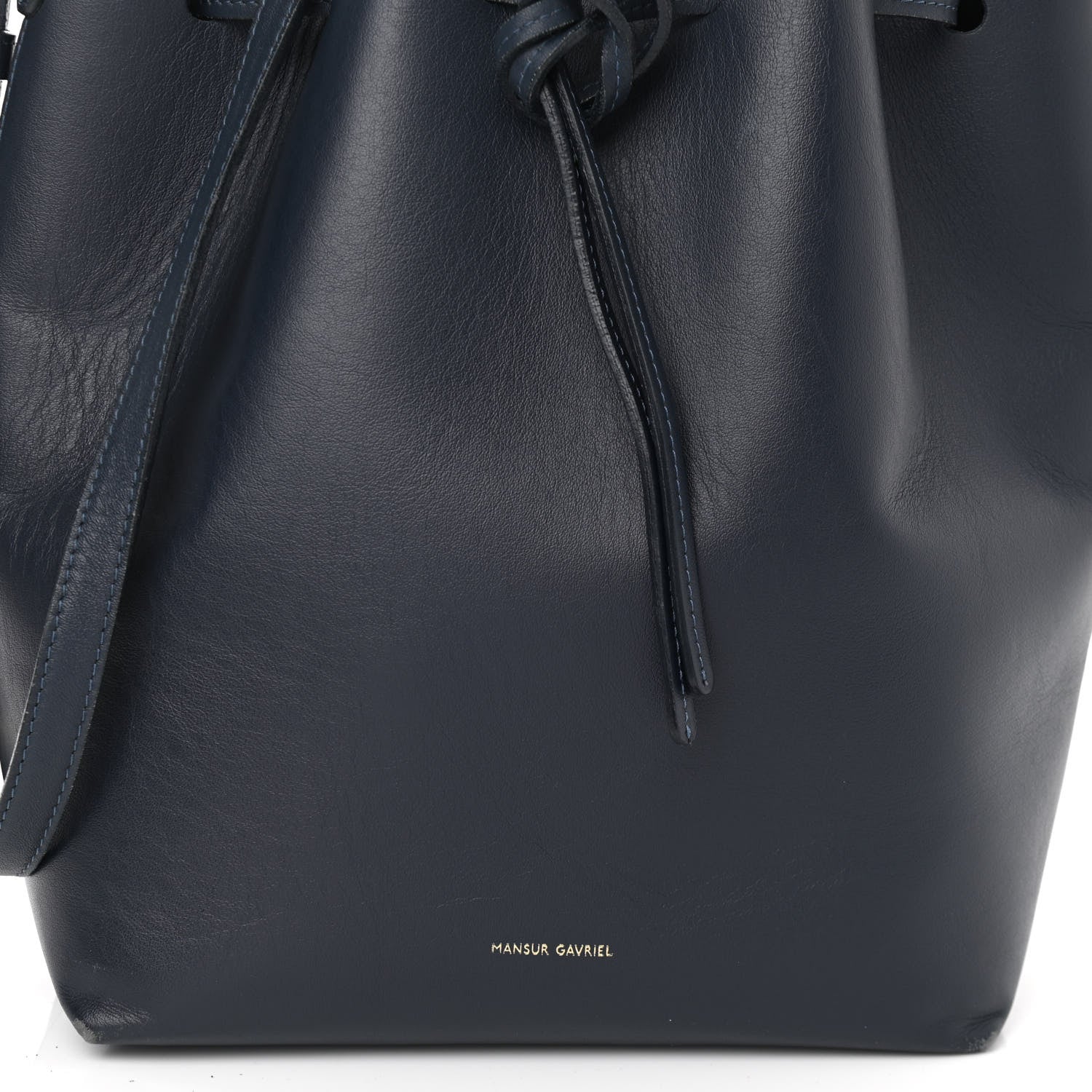 Mansur Gavriel Calfskin Bucket Bag Blu 7 of 14