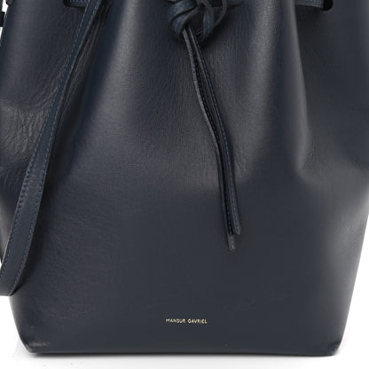 Mansur Gavriel Calfskin Bucket Bag Blu 7 of 14
