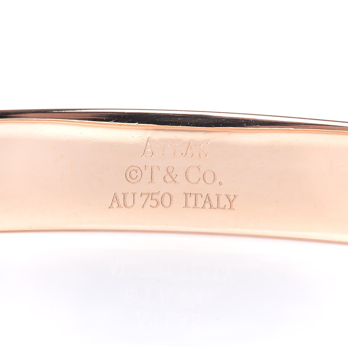 18K Rose Gold Diamond Atlas Closed Hinged Bangle Bracelet
