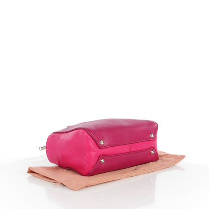 Miu Miu Goatskin Madras Tote Peonia Ametista 4 of 8