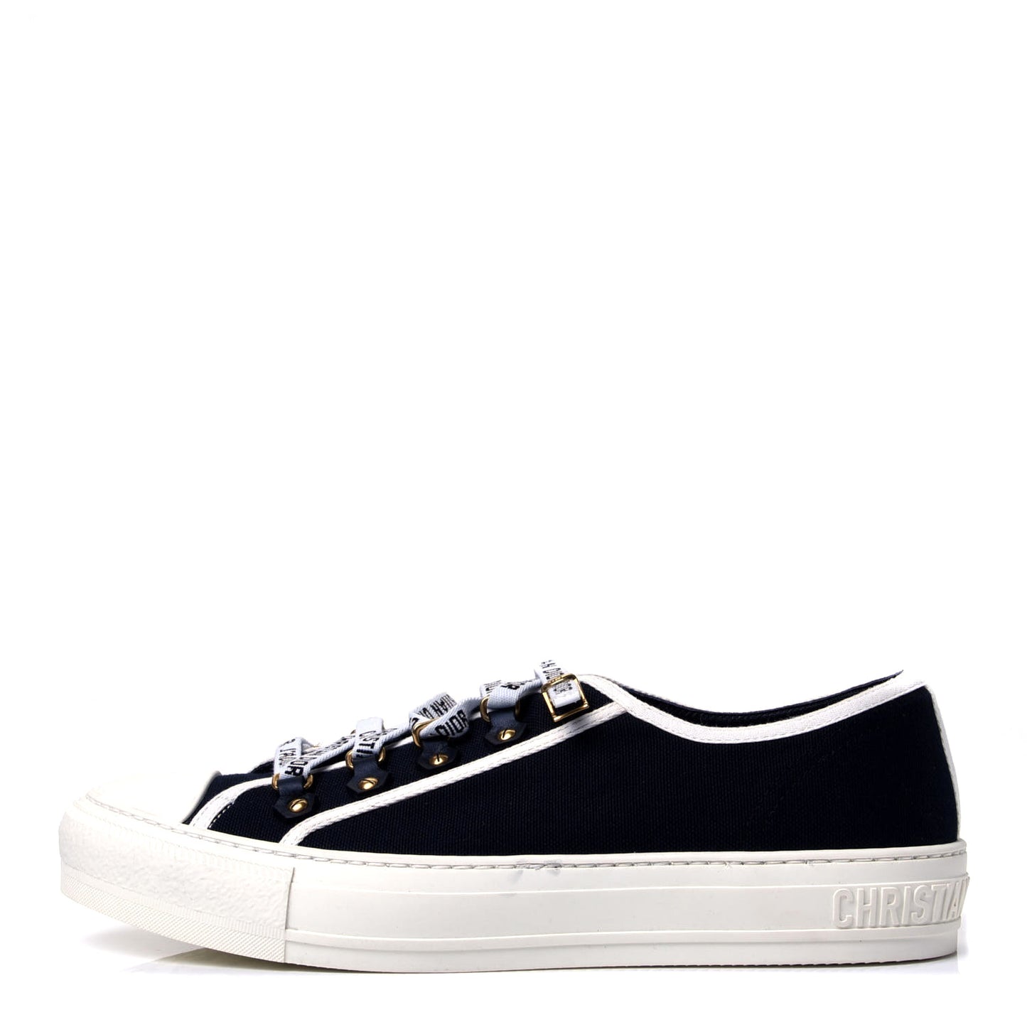 Canvas Walk'N'Dior Low Top Sneakers 40 Black