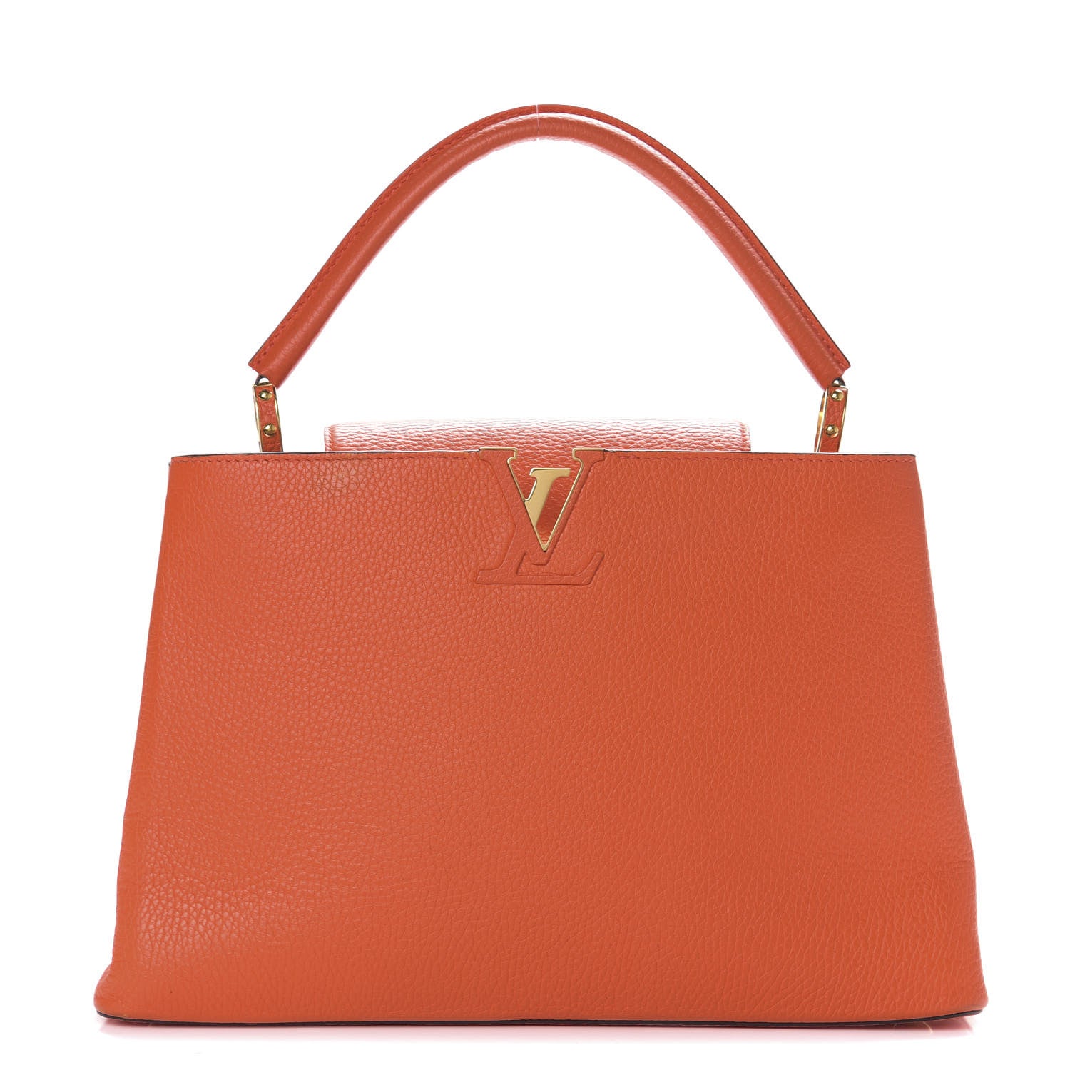 Louis Vuitton Taurillon Capucines MM Clementine 1 of 8