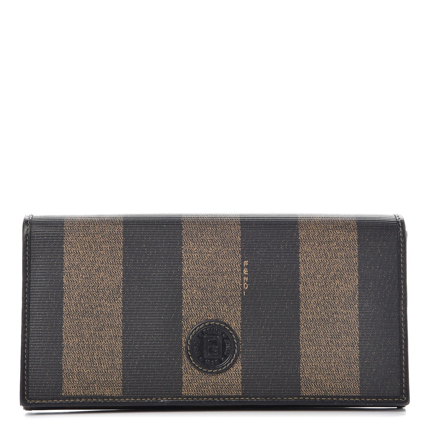 Pequin Striped Flap Wallet Tobacco