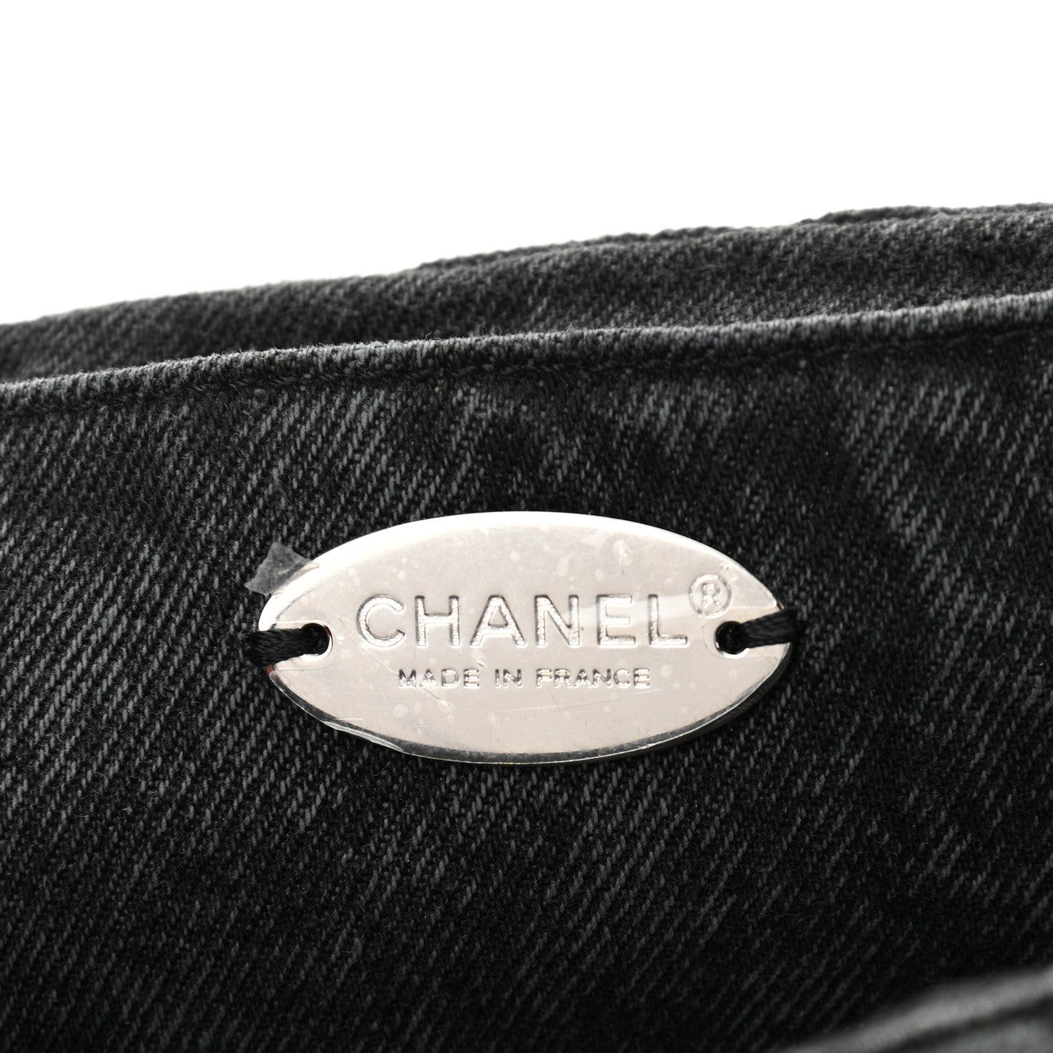 Chanel Washed Denim Quilted Small Denimpression Flap Grey Black 6 of 11