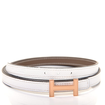 Hermes Epsom Swift 13mm Focus Belt 80 Etoupe White 4 of 6
