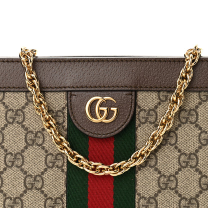 Gucci GG Supreme Monogram Web Small Ophidia Chain Shoulder Bag Brown 8 of 10