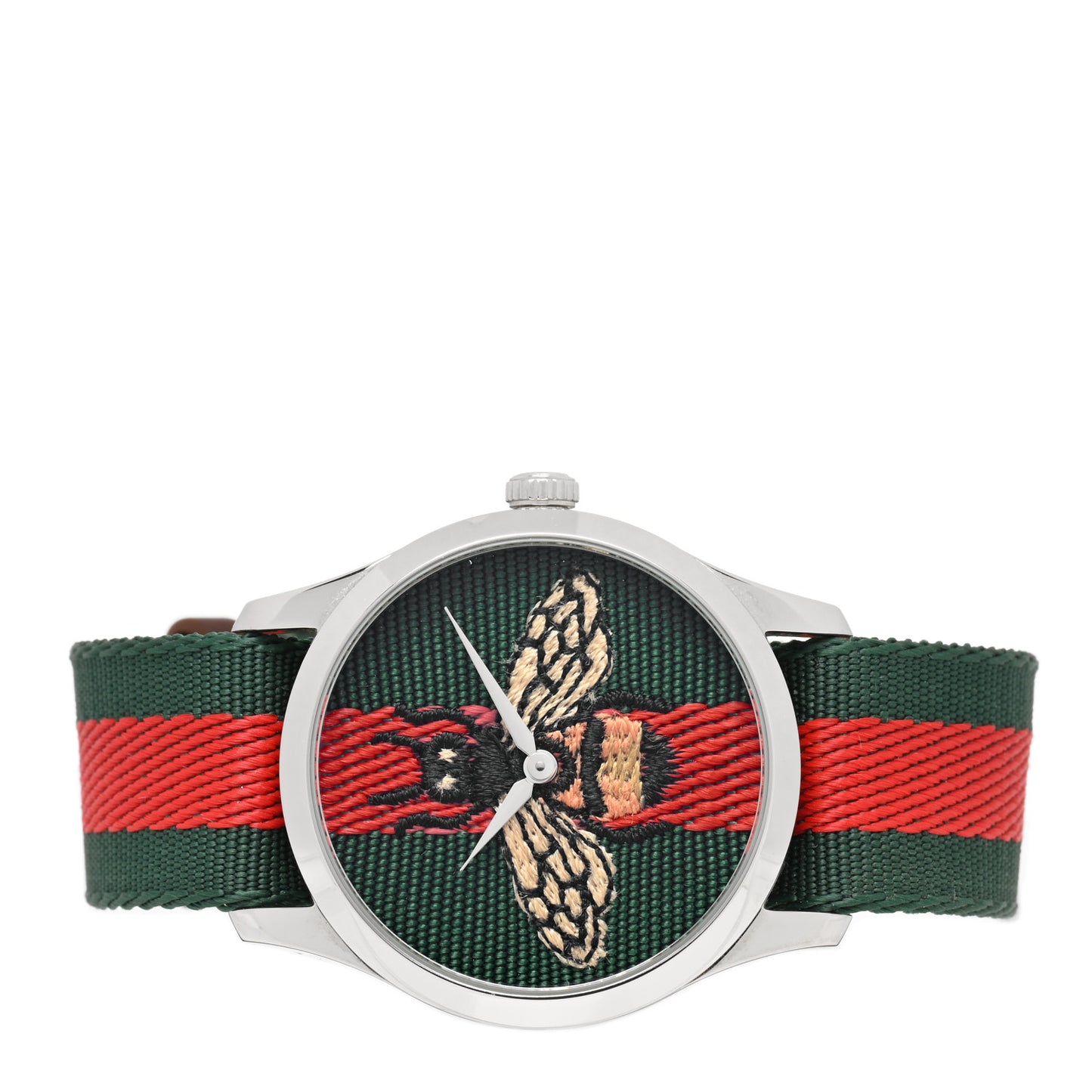 Stainless Steel Nylon 38mm Le Marche Des Merveilles Bee Quartz Watch Green