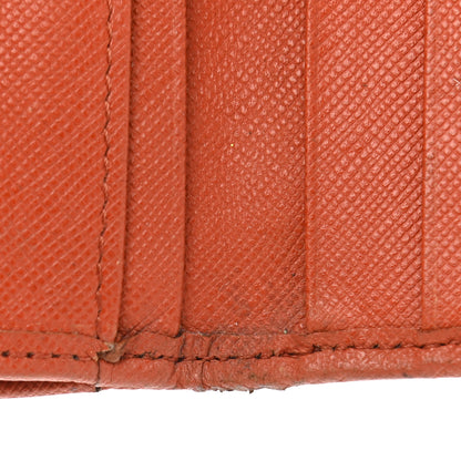 Burberry Calfskin House Check Continental Flap Wallet Orange 18 of 22
