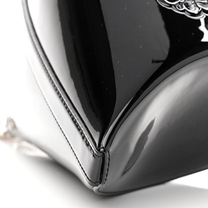 Alexander McQueen Patent Calfskin The Curve Pouch Black 8 of 9