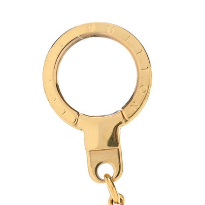 Louis Vuitton Metal Pochette Extender Key Ring Chain Gold 3 of 4