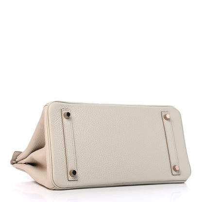 Hermes Taurillon Clemence Birkin 30 Beton 4 of 10