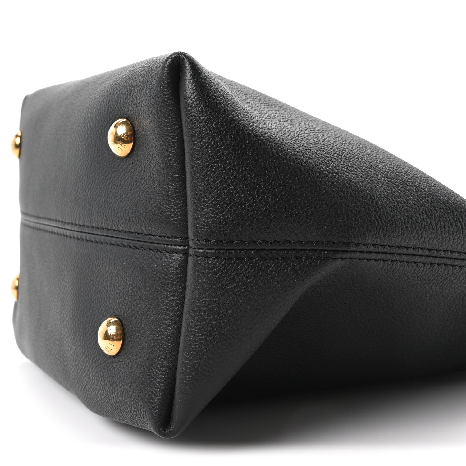 Louis Vuitton Grained Calfskin Low Key Hobo PM Black 10 of 10