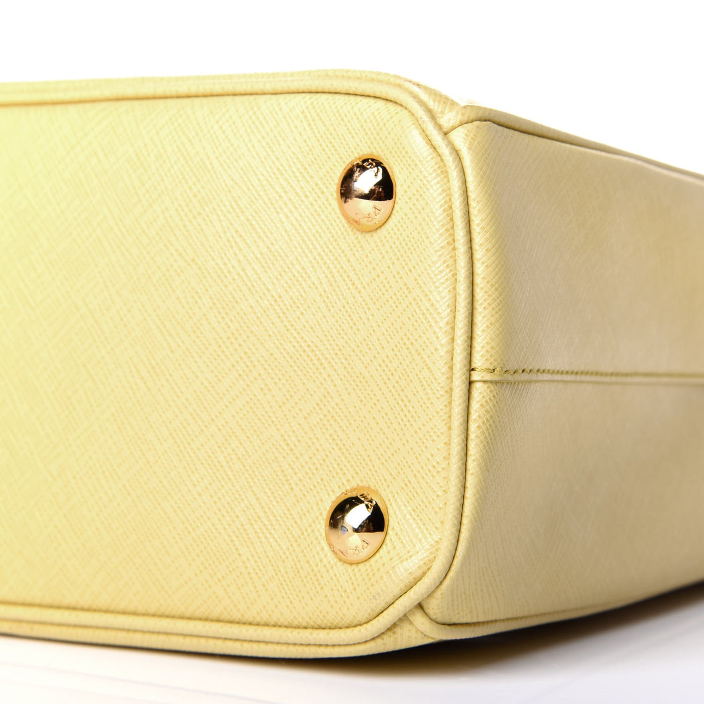 Saffiano Lux Mini Galleria Double Zip Tote Ginestra