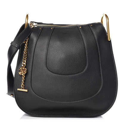 Chloe Grained Calfskin Small Hayley Hobo Black 1 of 10