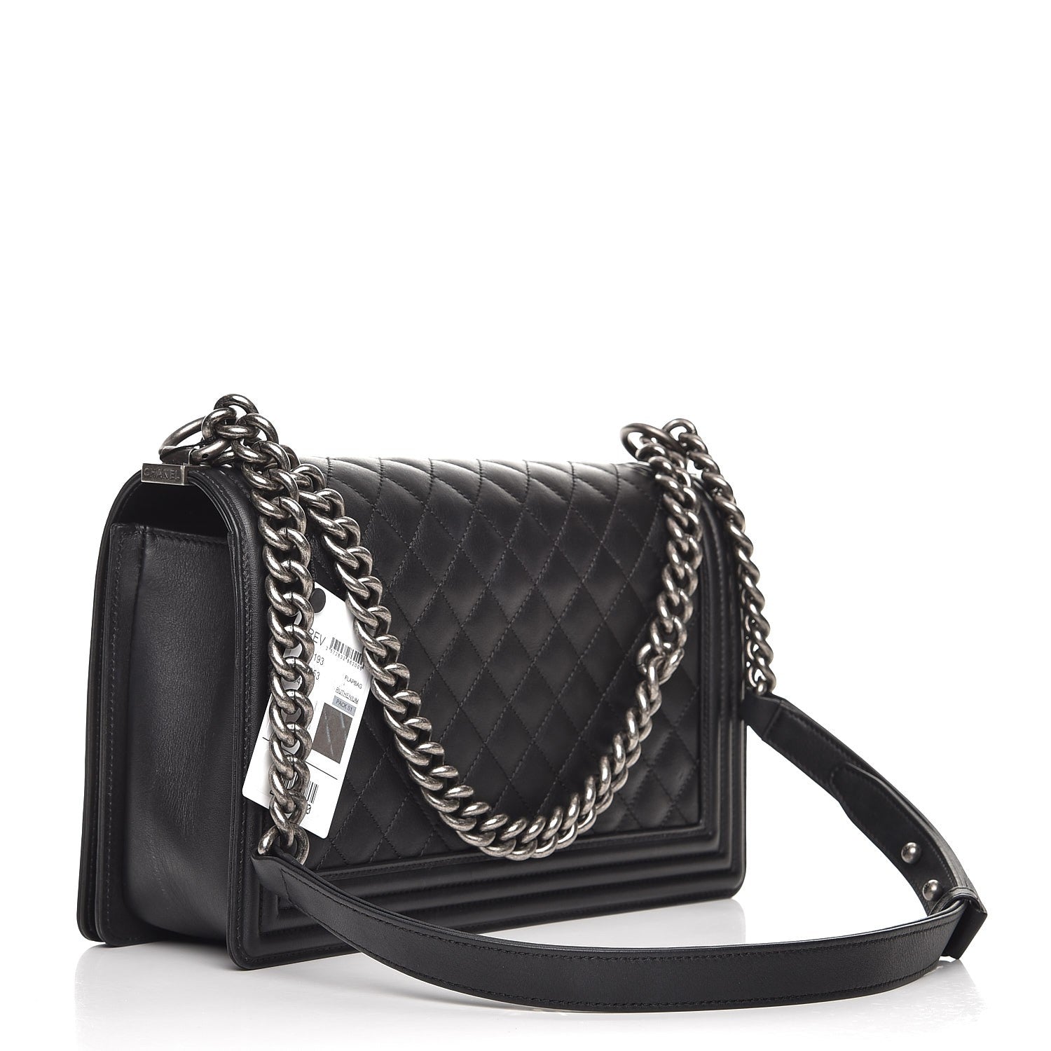 Chanel Calfskin Quilted New Medium Boy Flap Black 3 of 8