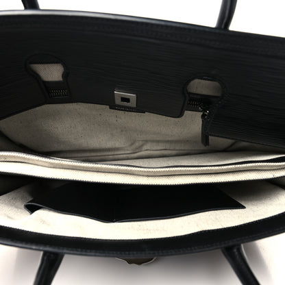Versace Legno Calfskin Palazzo Top Handle Briefcase Black 5 of 13