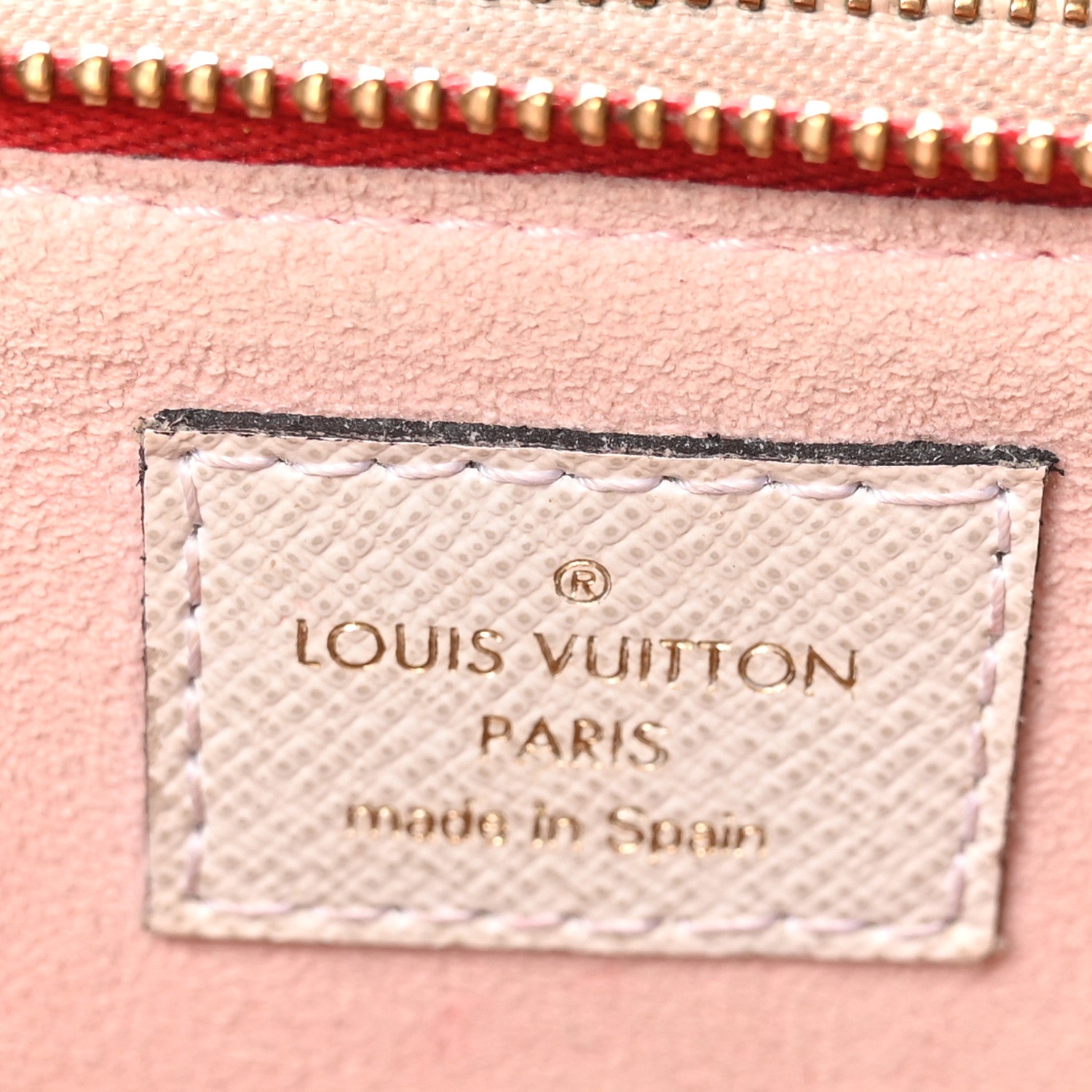 Louis Vuitton Monogram Giant Double Zip Pochette Rouge 6 of 12