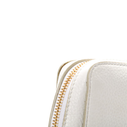 Tom Ford Grained Calfskin Medium Cosmetic Pouch White 7 of 8