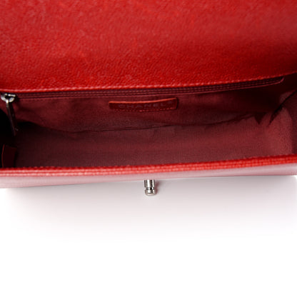 Chanel Caviar Quilted New Medium Boy Flap Dark Red 4 of 10