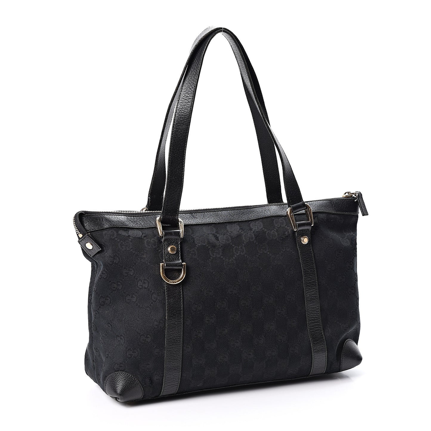 Monogram Medium Abbey Tote Black