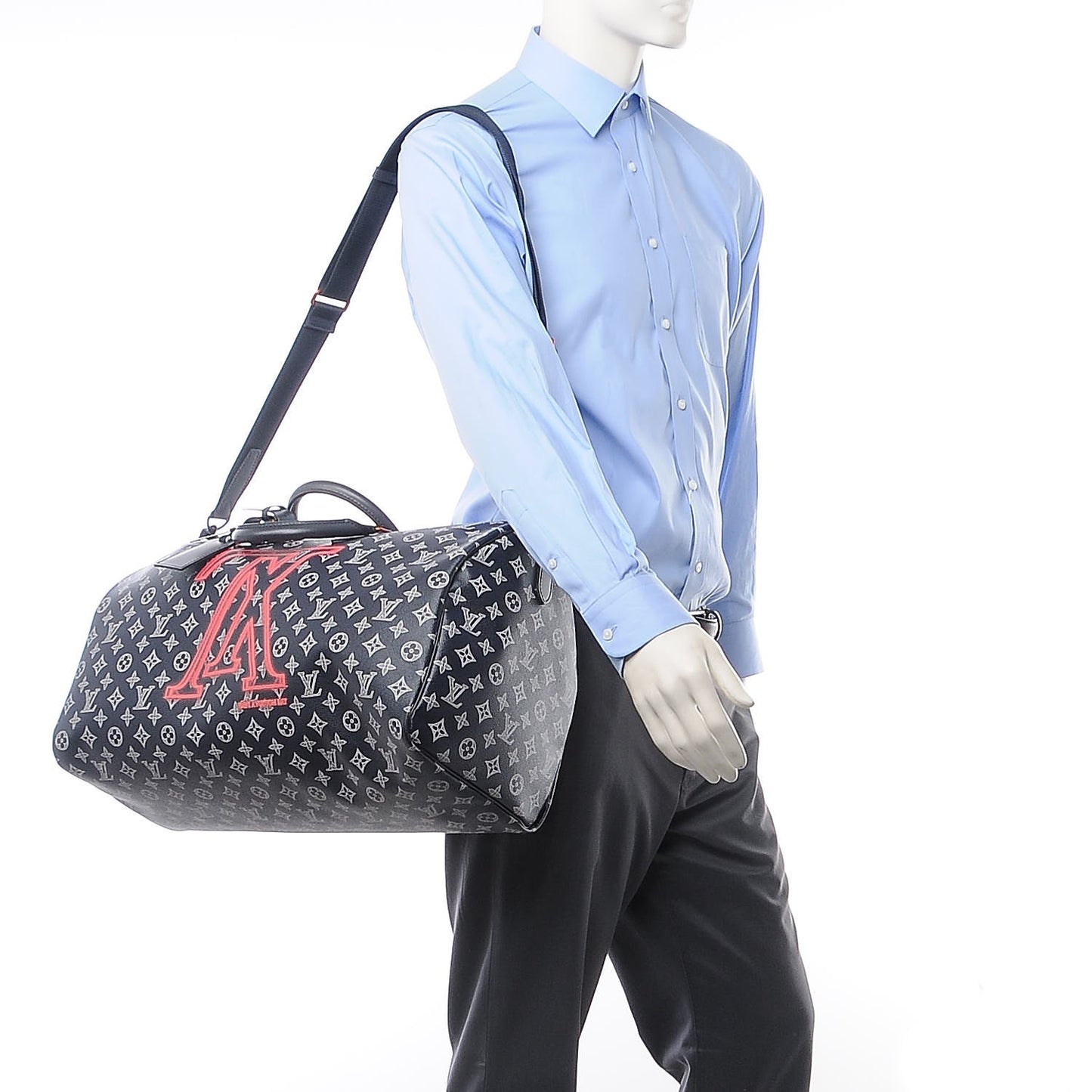 Monogram Upside Down Keepall Bandouliere 50 Ink