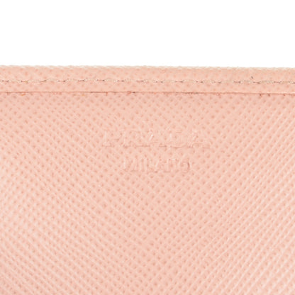 Prada Saffiano Metal Continental Flap Wallet Orchidea 6 of 7