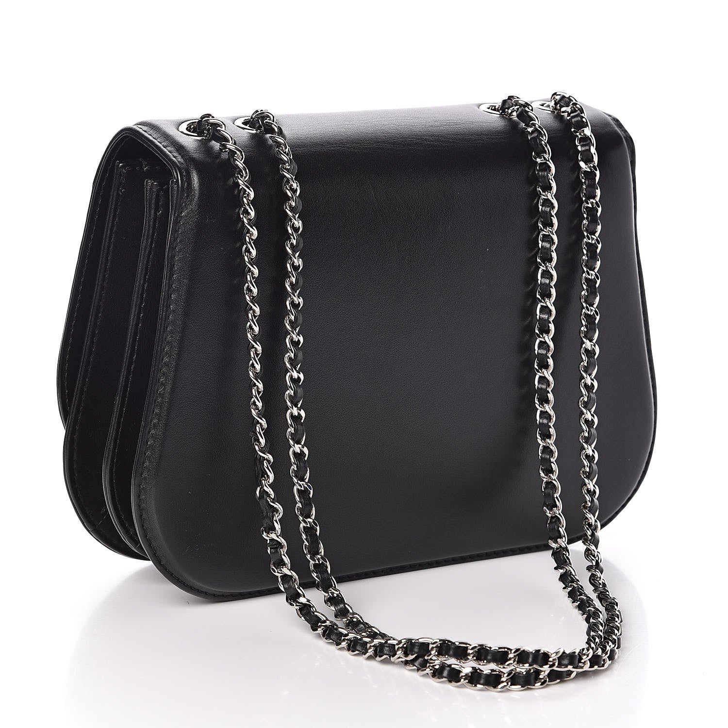 Chanel Calfskin Medium Braided Chic Flap Black 3 of 14