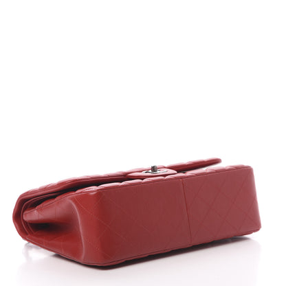 Chanel Lambskin Quilted Jumbo Double Flap Red 4 of 13