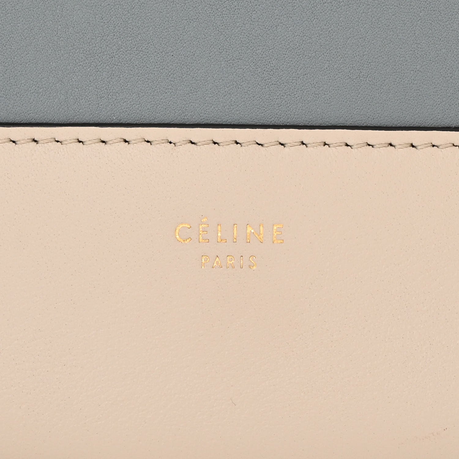 Celine Shiny Smooth Calfskin Medium Frame Shoulder Bag Grege Storm 6 of 10