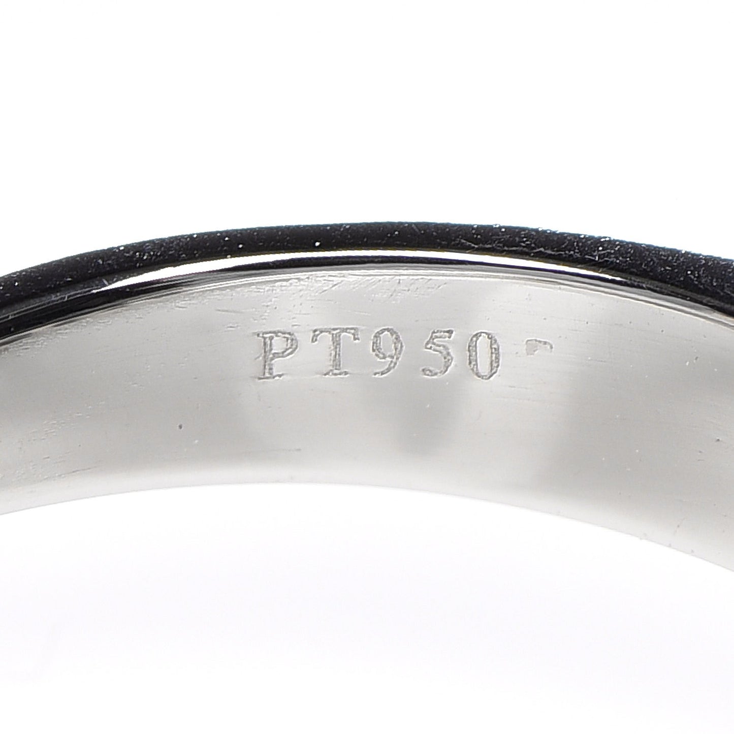 Platinum Diamond V Ring 56 7.5