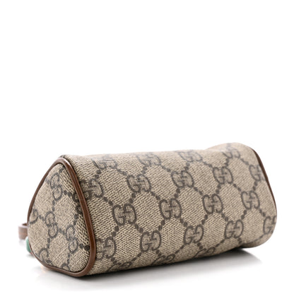 Gucci GG Supreme Monogram Azalea Calfskin Mini Retro Interlocking G Charm Bag Beige Ebony Brown Sugar 4 of 6