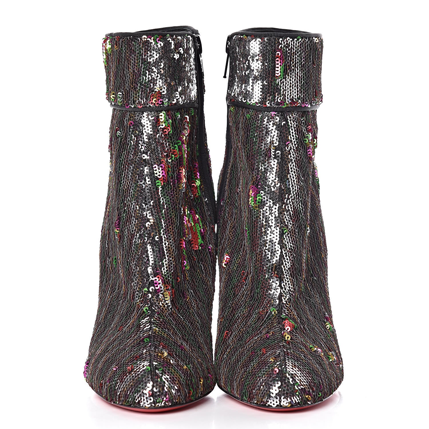 Christian Louboutin Paillettes Moulamax 100 Booties 36 Multicolor 3 of 9