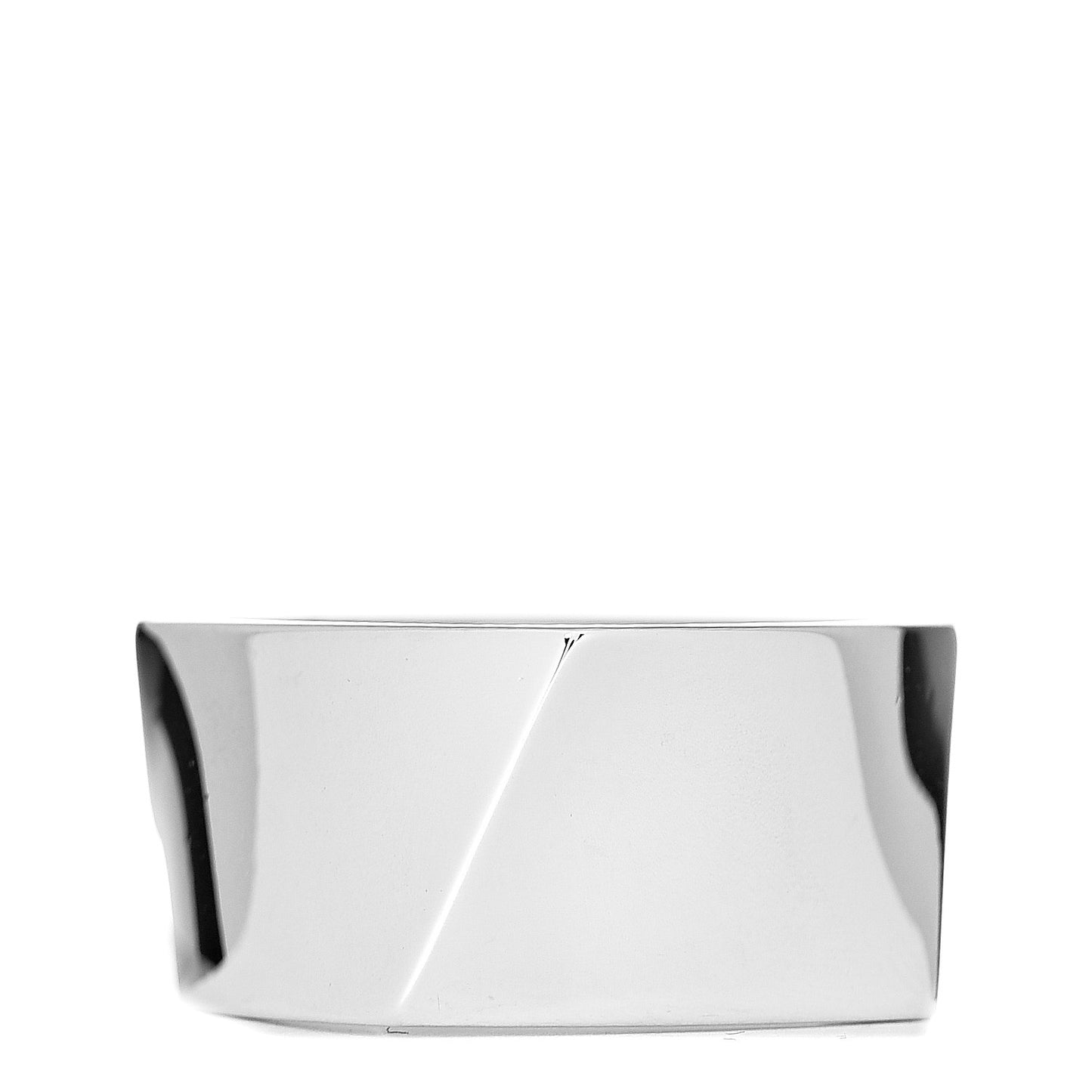 Sterling Silver Frank Gehry Torque Wide Band Ring 56 7.5