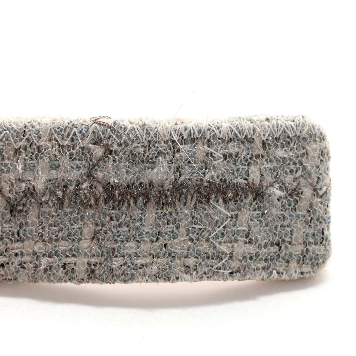 Tweed Crystal CC Belt 80 32 Grey Multicolor