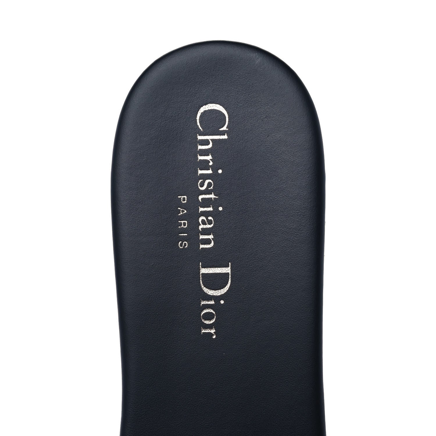 Christian Dior Canvas Embroidered Dway Mules Slide Sandals 41 Deep Blue 7 of 9