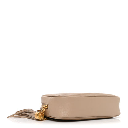 Saint Laurent Grain De Poudre Matelasse Monogram Mini Lou Camera Bag Dark Beige 4 of 11