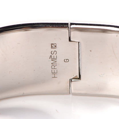 Hermes Enamel Wide Clic Clac H Bracelet PM White 4 of 5