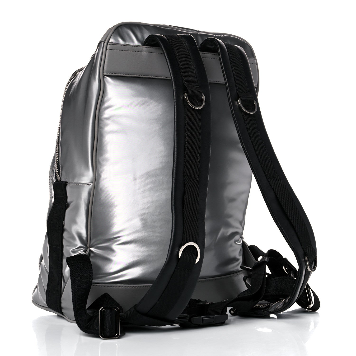 MCM Metallic Medium Jemison Backpack Silver 2 of 9